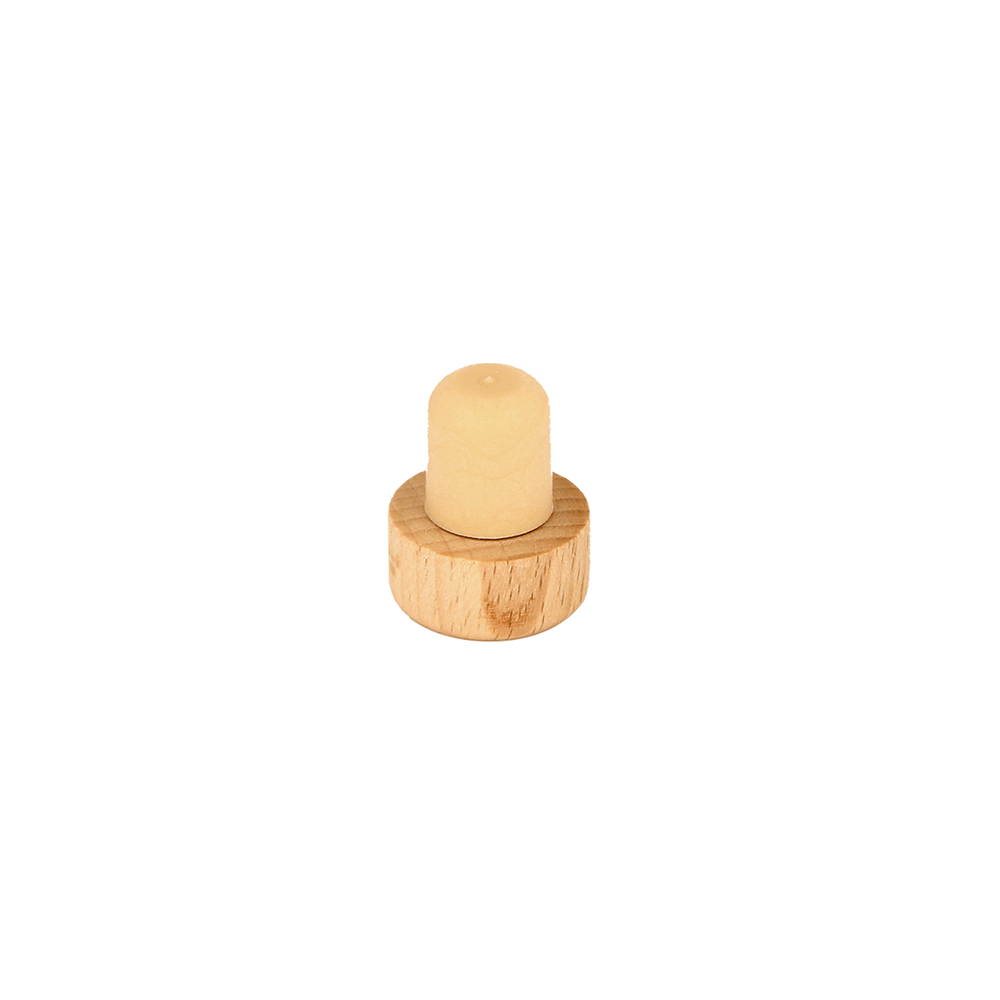 14mm Wood Headed Synthetic Cork (No.19) - Caps - Corks - Coloured Bottles