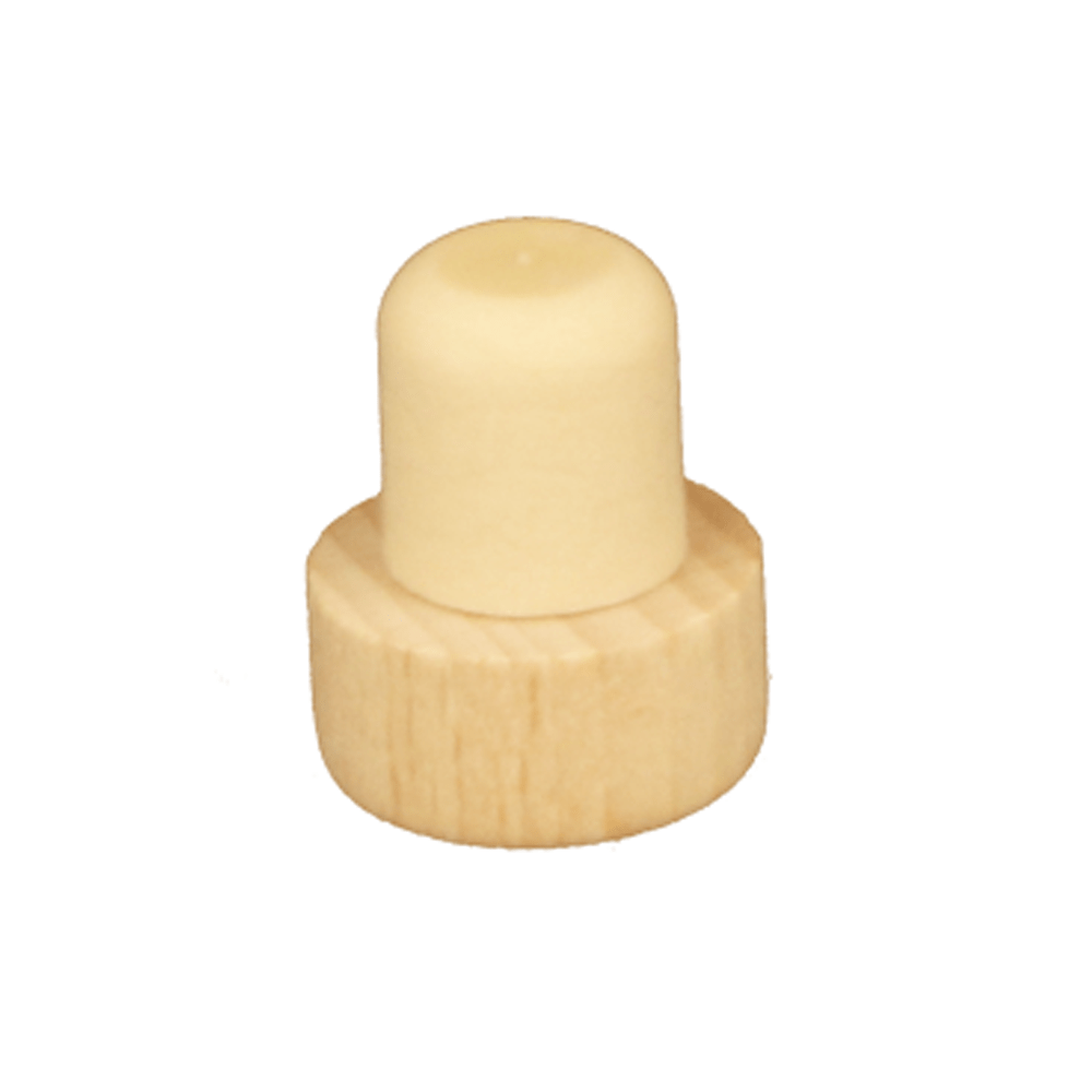 27mm Wooden Headed Synthetic Cork (No.38) - Caps - Corks - Coloured Bottles
