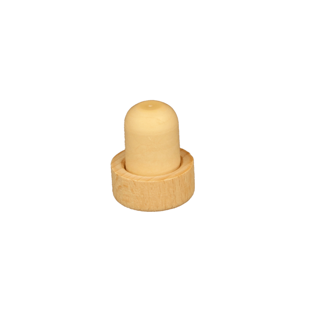 19mm Wooden Headed Synthetic Cork (No.46) - Caps - Corks - Coloured Bottles