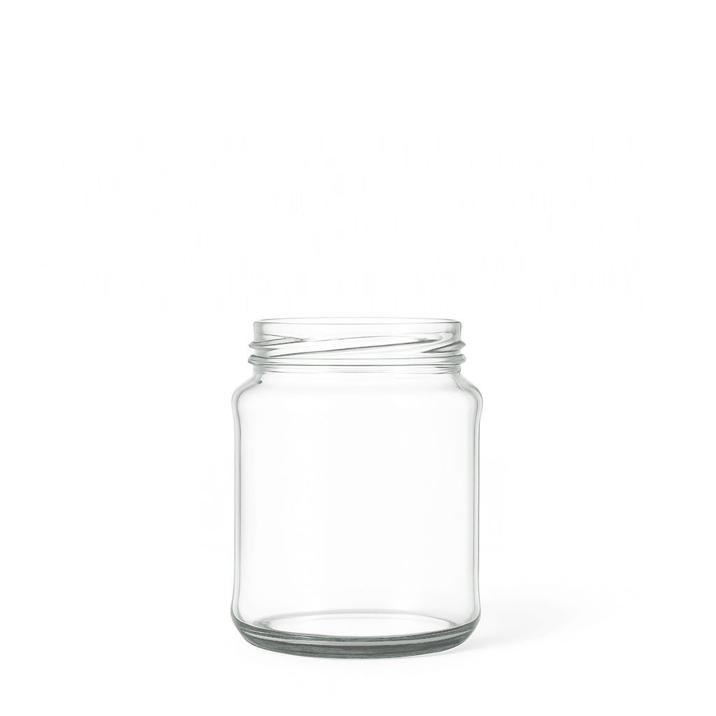 300ml Clear Glass Round Jar - Glass - Food Glass - Coloured Bottles