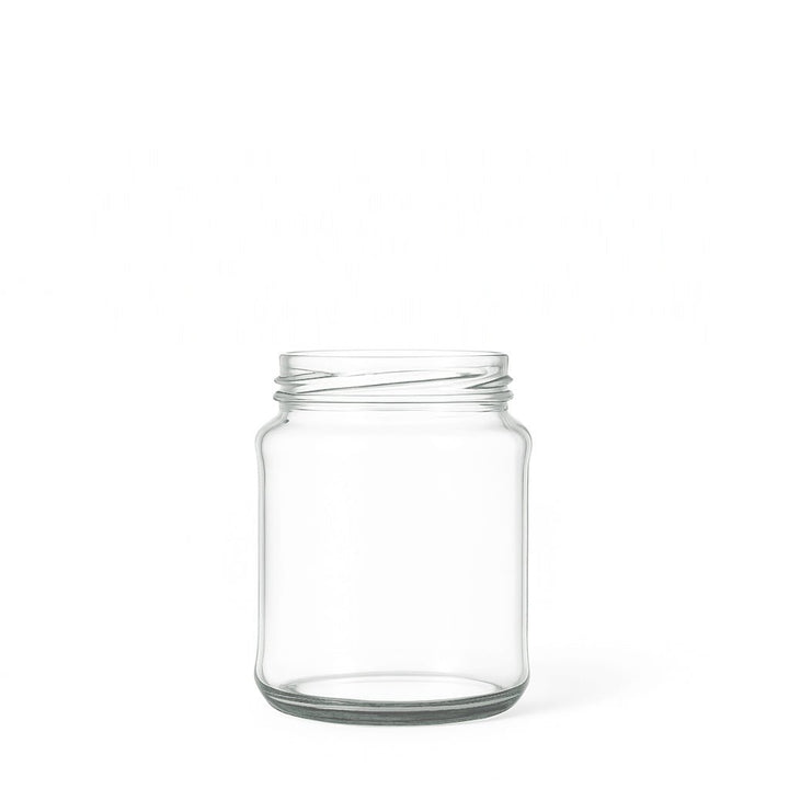 300ml Clear Glass Round Jar - Glass - Food Glass - Coloured Bottles