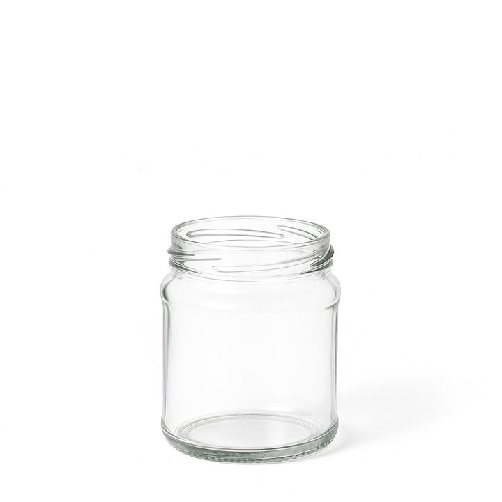 300ml Clear Glass Round Jar - Glass - Food Glass - Coloured Bottles