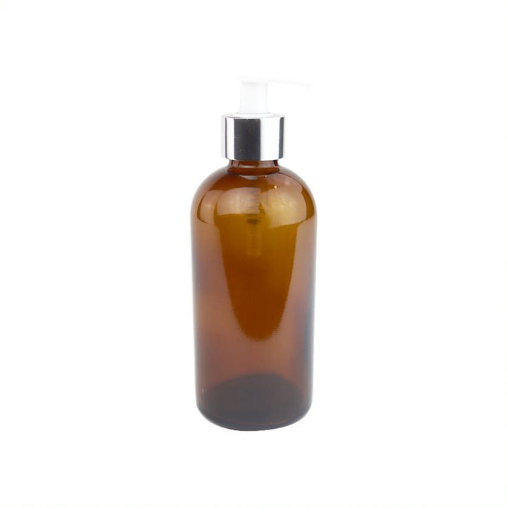 300ml Amber Glass Boston Round Bottle - Glass - Medical Glass - Coloured Bottles