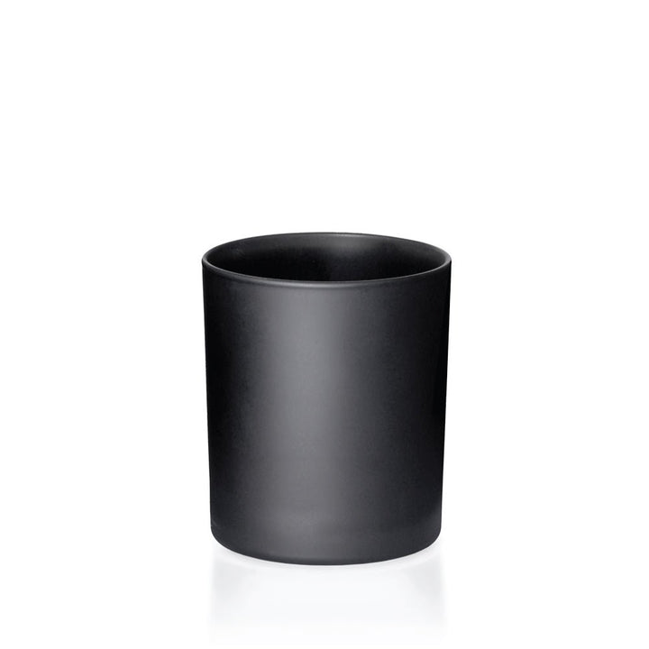30cl Matt Black Externally Sprayed Karen / Lucy Candle Glass - Glass - Candle Glass - Coloured Bottles