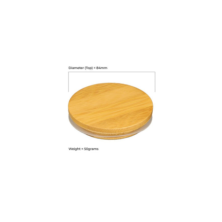30cl Karen Wooden Candle Lid With Rubber Seal - Caps - Candle Lids - Coloured Bottles