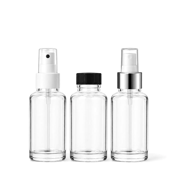 30ml Clear Glass Cosmetic Bottle (24R3) - Glass - Cosmetic Glass - Coloured Bottles