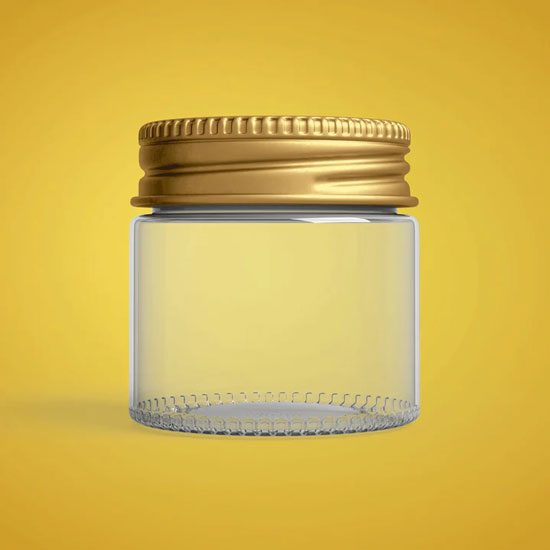Cosmetic Glass Jars & Bottles