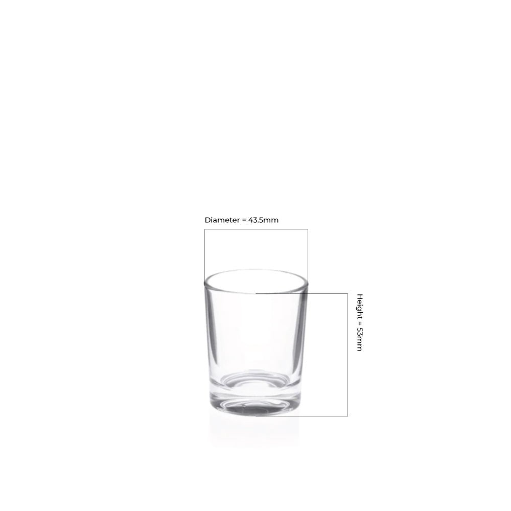 4cl Clear Stockholm Candle Glass - Glass - Candle Glass - Coloured Bottles