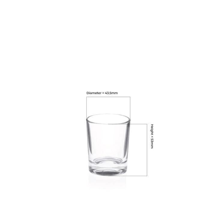 4cl Clear Stockholm Candle Glass - Glass - Candle Glass - Coloured Bottles