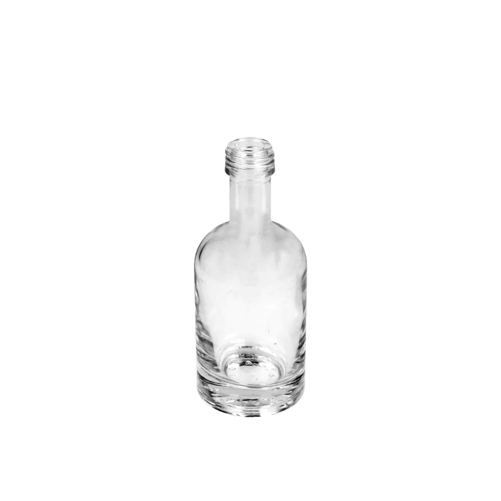 50ml Clear Glass Round Honorius Bottle - Glass - Food Glass - Coloured Bottles