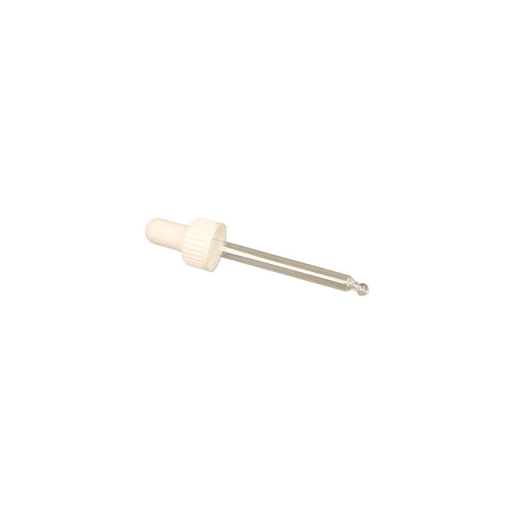 GL18, 82mm White Pipette - Caps - Pipettes - Coloured Bottles