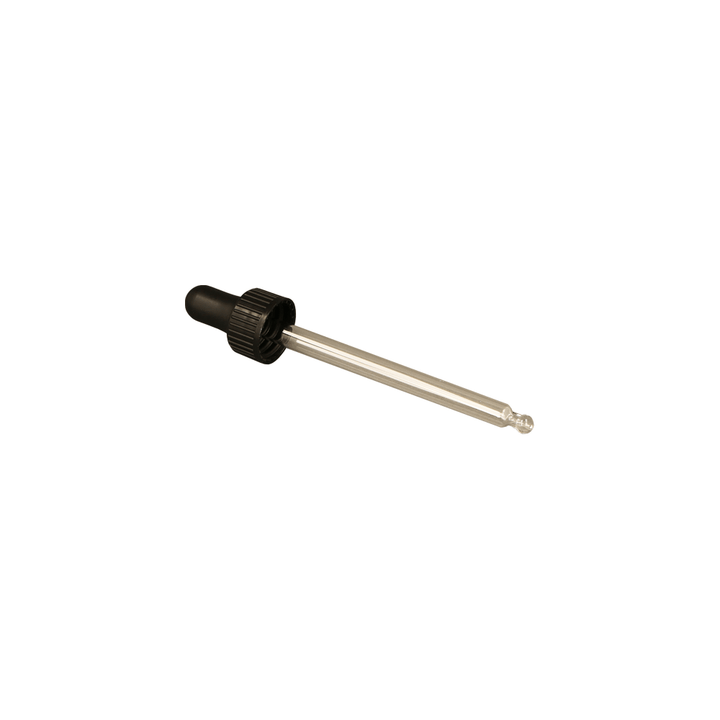 GL18, 102mm Black Pipette (Short) - Caps - Pipettes - Coloured Bottles