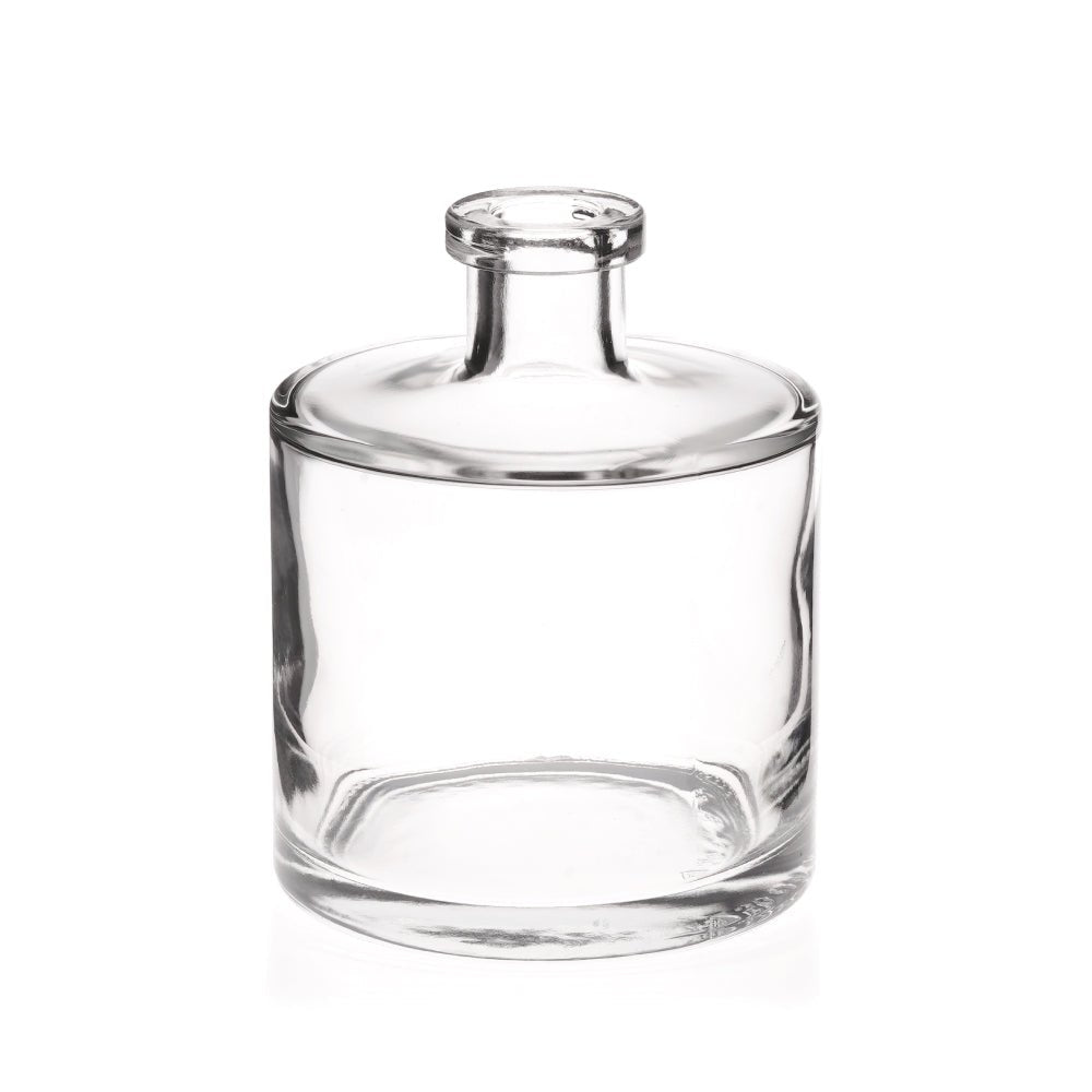 500ml Lia Clear Glass Round Diffuser Bottle (cork neck) - Glass - Diffuser Glass - Coloured Bottles