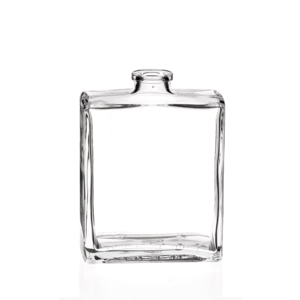 500ml Capri Clear Glass Rectangular Diffuser Bottle (cork neck) - Glass - Diffuser Glass - Coloured Bottles