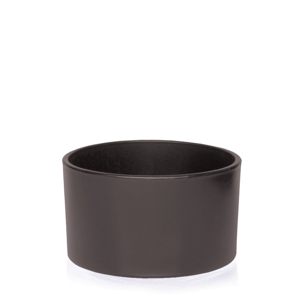 50cl Matt Black Externally Sprayed Tub Candle Glass - Glass - Candle Glass - Coloured Bottles