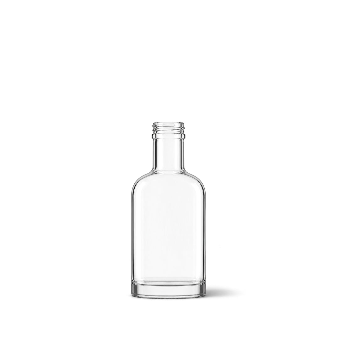50ml Clear Glass Round Hermes Bottle - Glass - Food Glass - Coloured Bottles