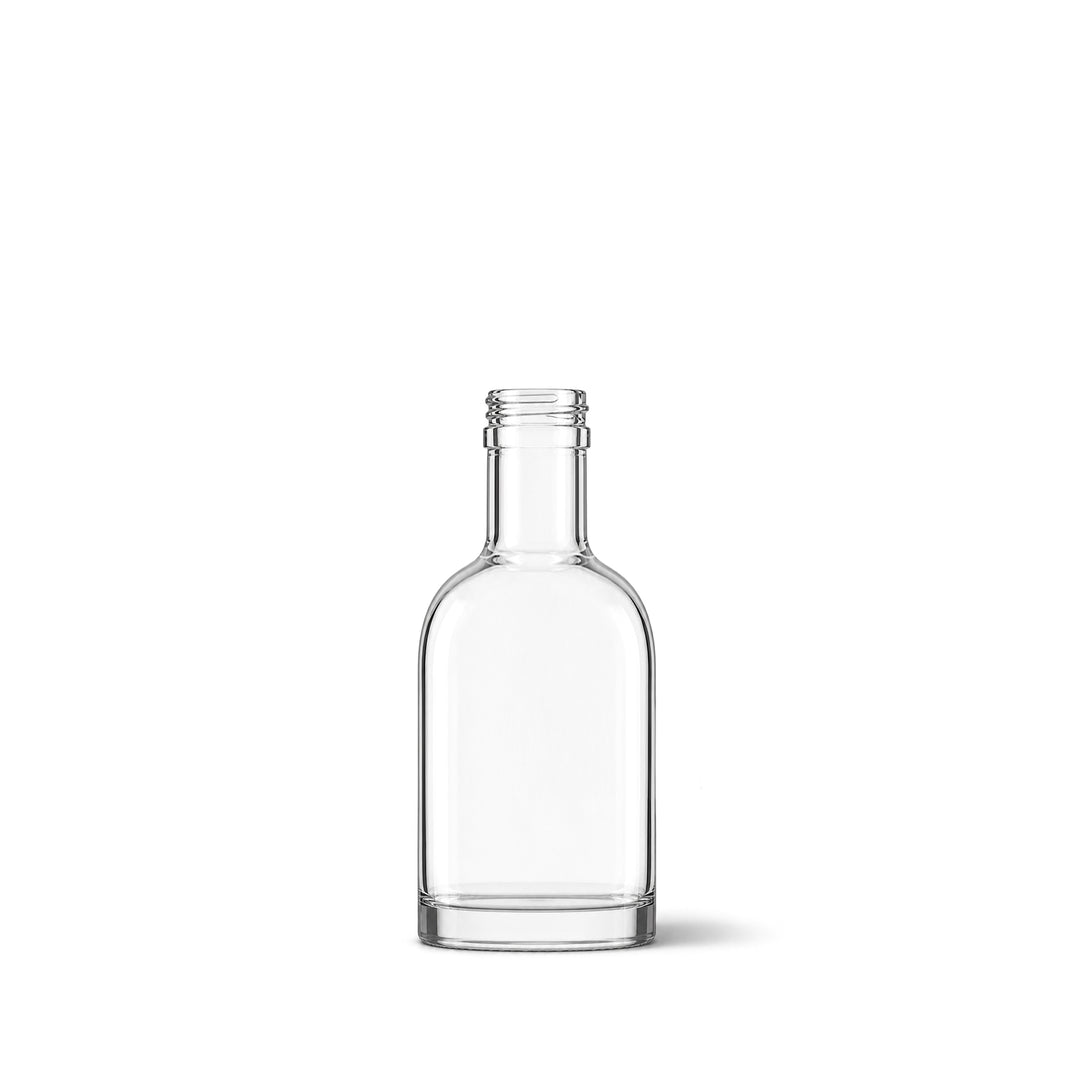 50ml Clear Glass Round Honorius Bottle - Glass - Food Glass - Coloured Bottles