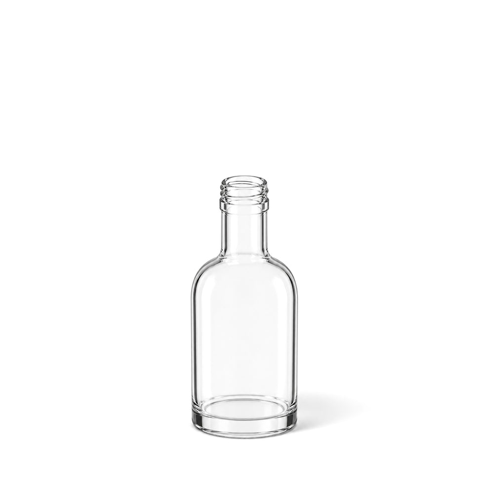 50ml Clear Glass Round Honorius Bottle - Glass - Food Glass - Coloured Bottles