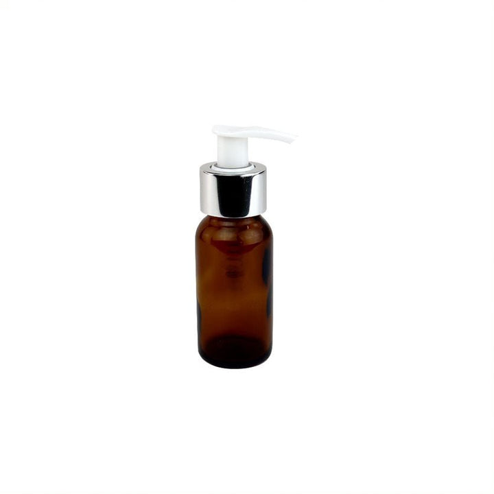 50ml Amber Glass Boston Round Bottle - Glass - Medical Glass - Coloured Bottles