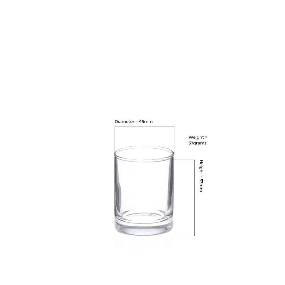 5cl Clear Gabrielle Candle Glass - Glass - Candle Glass - Coloured Bottles