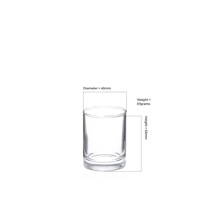 5cl Clear Gabrielle Candle Glass - Glass - Candle Glass - Coloured Bottles