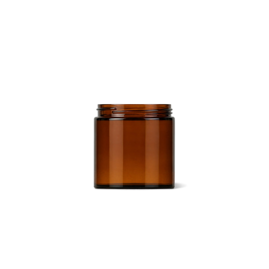 60ml Amber Glass Squat Jar - Glass - Cosmetic Glass - Coloured Bottles