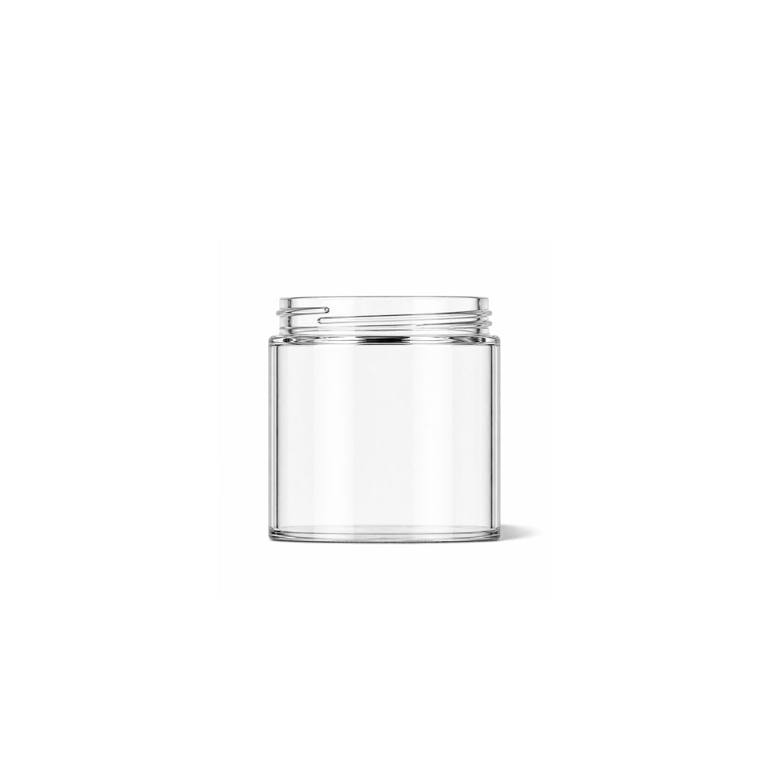 60ml Clear Glass Squat Jar - Glass - Cosmetic Glass - Coloured Bottles