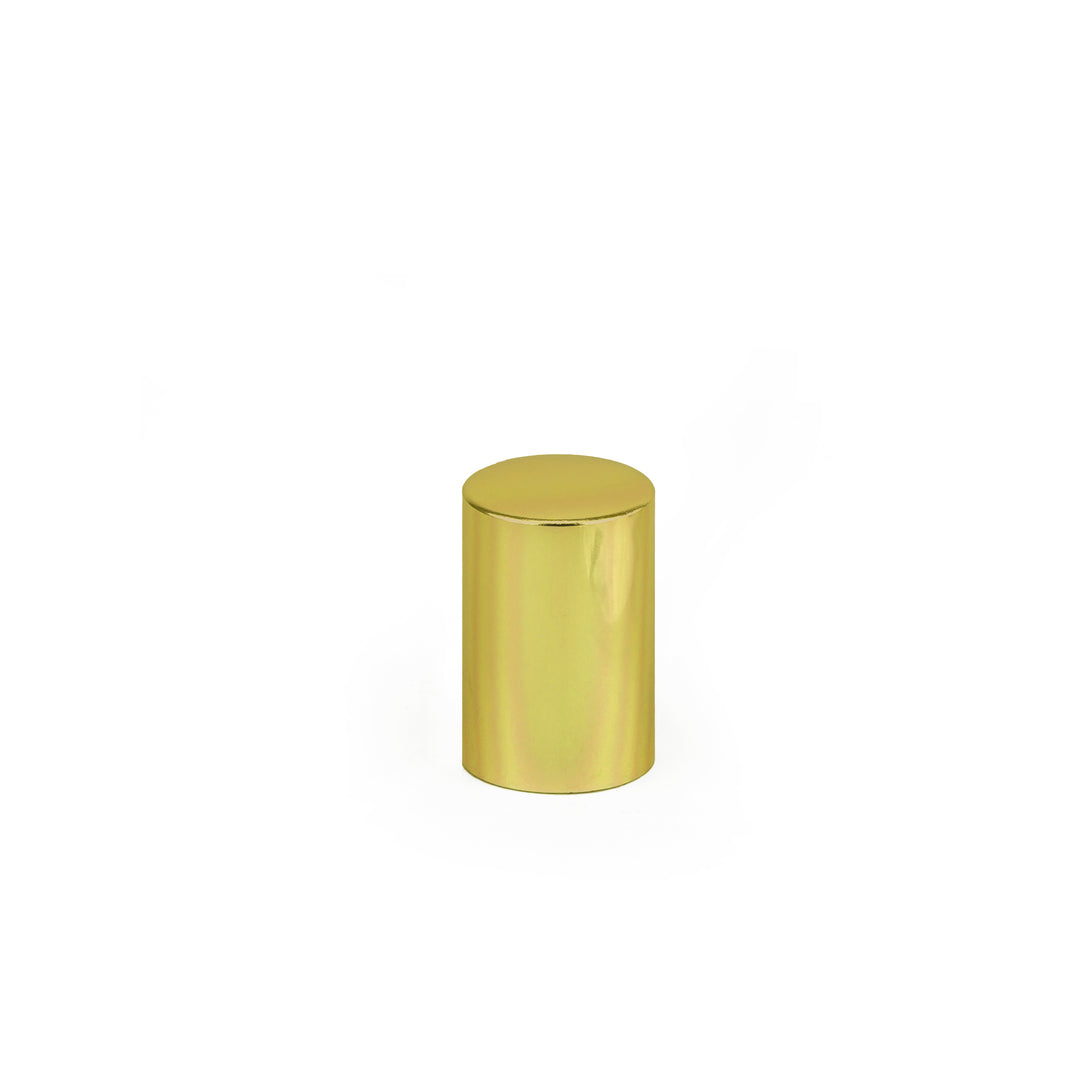 Gloss Gold Lined 19.6mm X 35mm 15mm Shroud Atomiser Cap - Atomiser - Coloured Bottles
