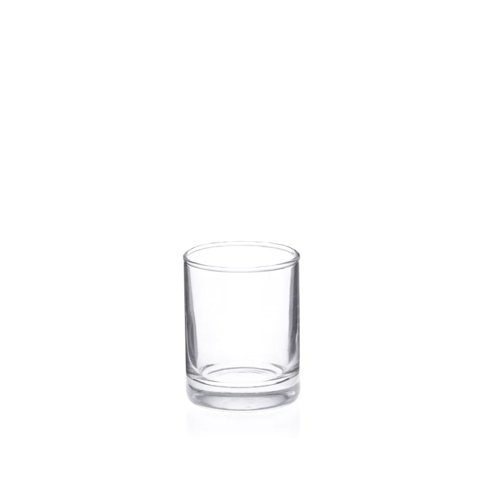 9cl Clear Whiskey Candle Glass - Glass - Candle Glass - Coloured Bottles