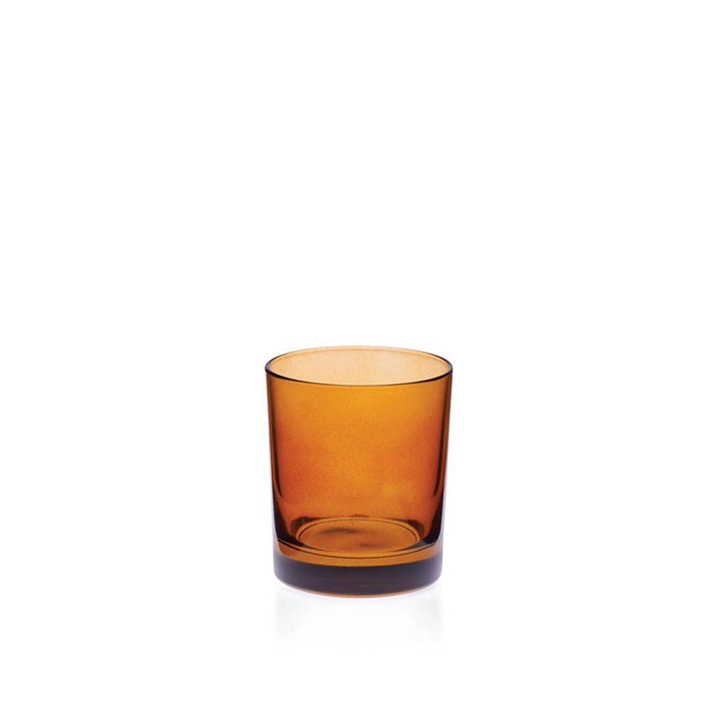 9cl Amber Meredith Candle Glass - Glass - Candle Glass - Coloured Bottles