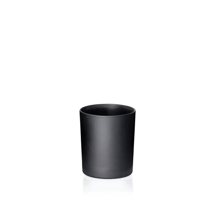 9cl Matt Black Meredith Candle Glass - Glass - Candle Glass - Coloured Bottles