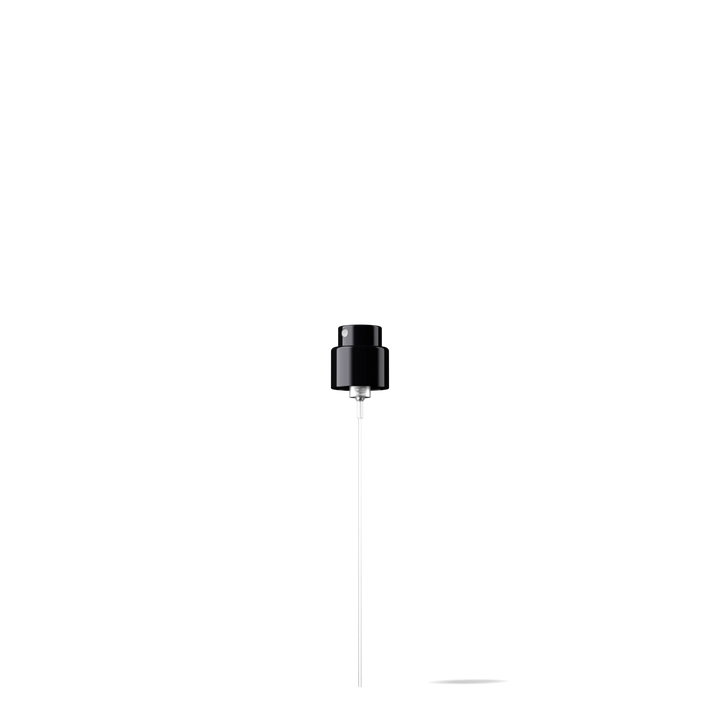 Miron - Spray cap V4 18/400, Aluminium, glossy black, dose 0.07ml (Mira 30)