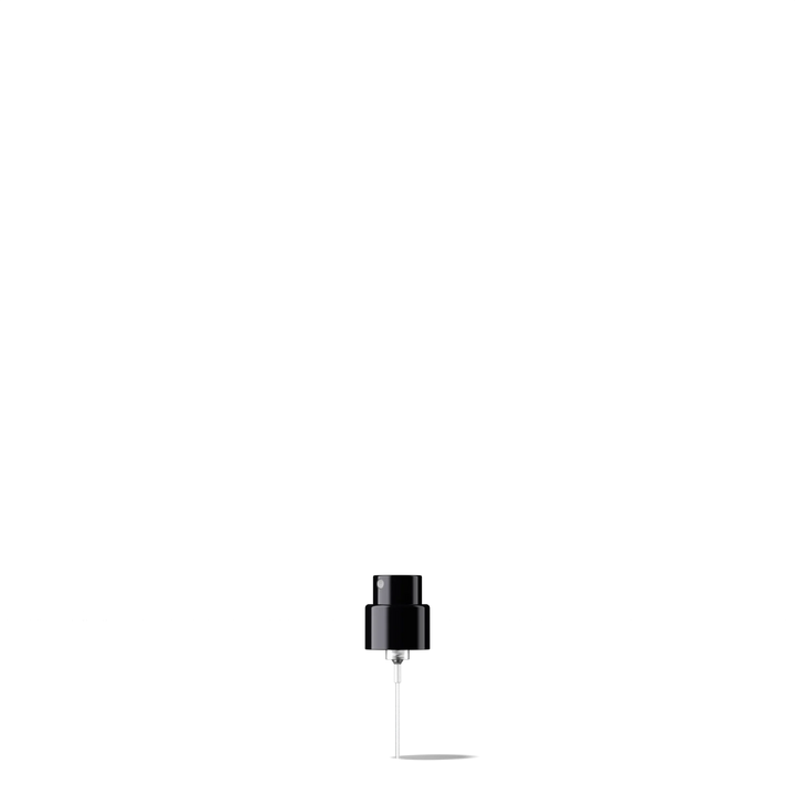 Miron - Spray cap Precious 18/400 Aluminium glossy black, dose 0.07ml (Alhena 30)