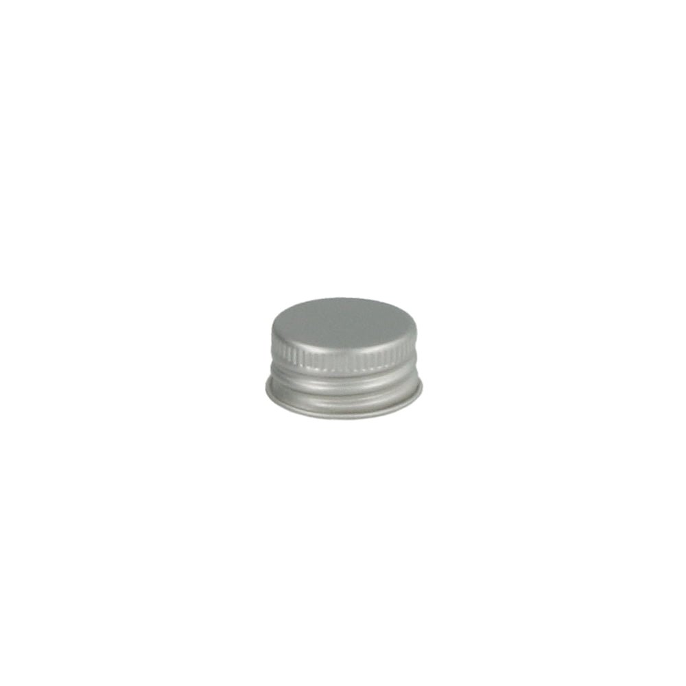 Brushed Aluminium Ribbed EPE Lined Screw Cap 24mm - Caps - Coloured Bottles
