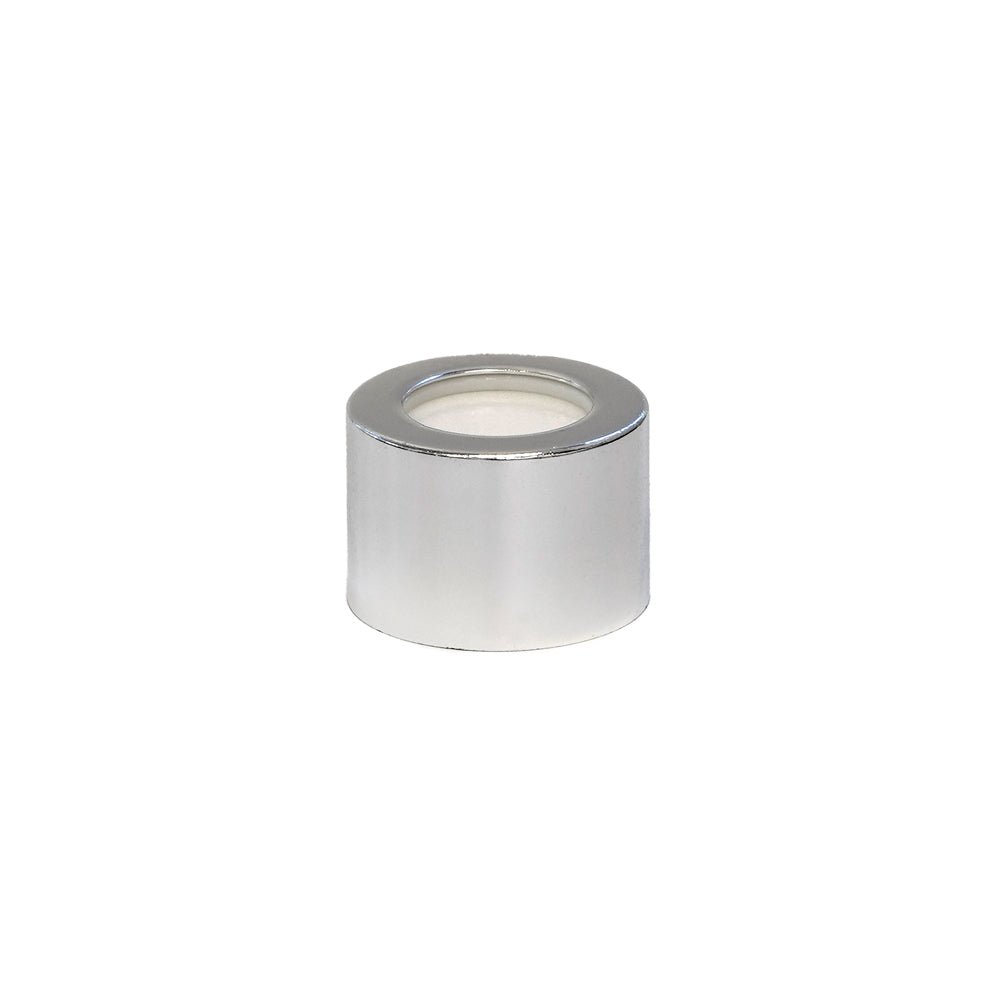 24mm Gloss Silver Diffuser Cap - Metal Sheathed and EPE Lined - - Coloured Bottles