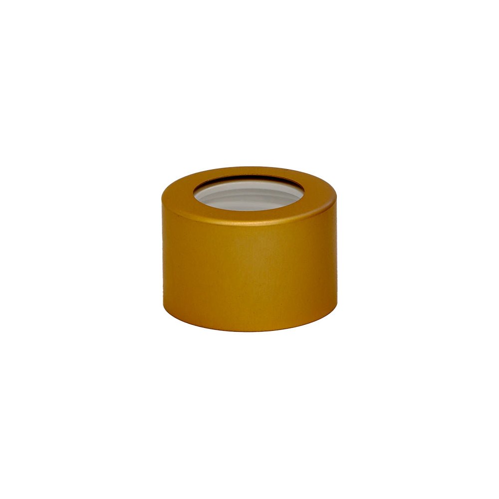 28mm Matt Gold Aluminium Diffuser Cap - Caps - Coloured Bottles