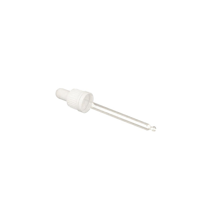 GL18, 105mm Pipette with White T/E, White Bulb - - Coloured Bottles