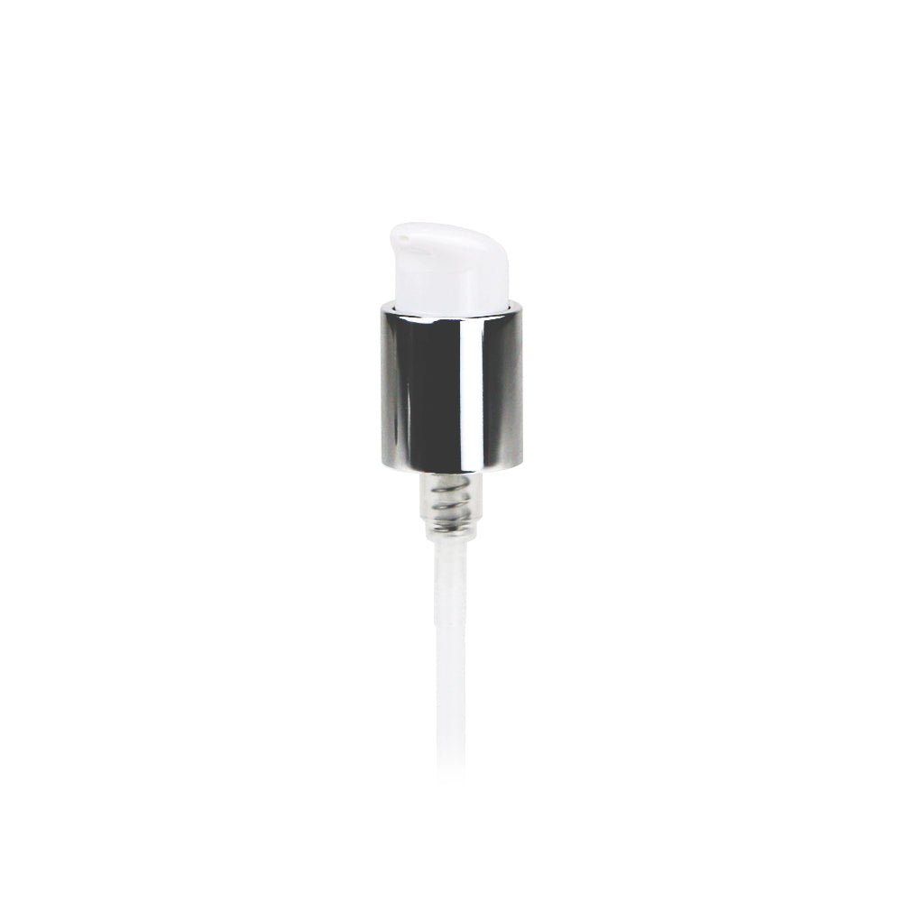 White Lotion Pump 24/410 – Screw Pump for Bottles - Pumps - Coloured Bottles
