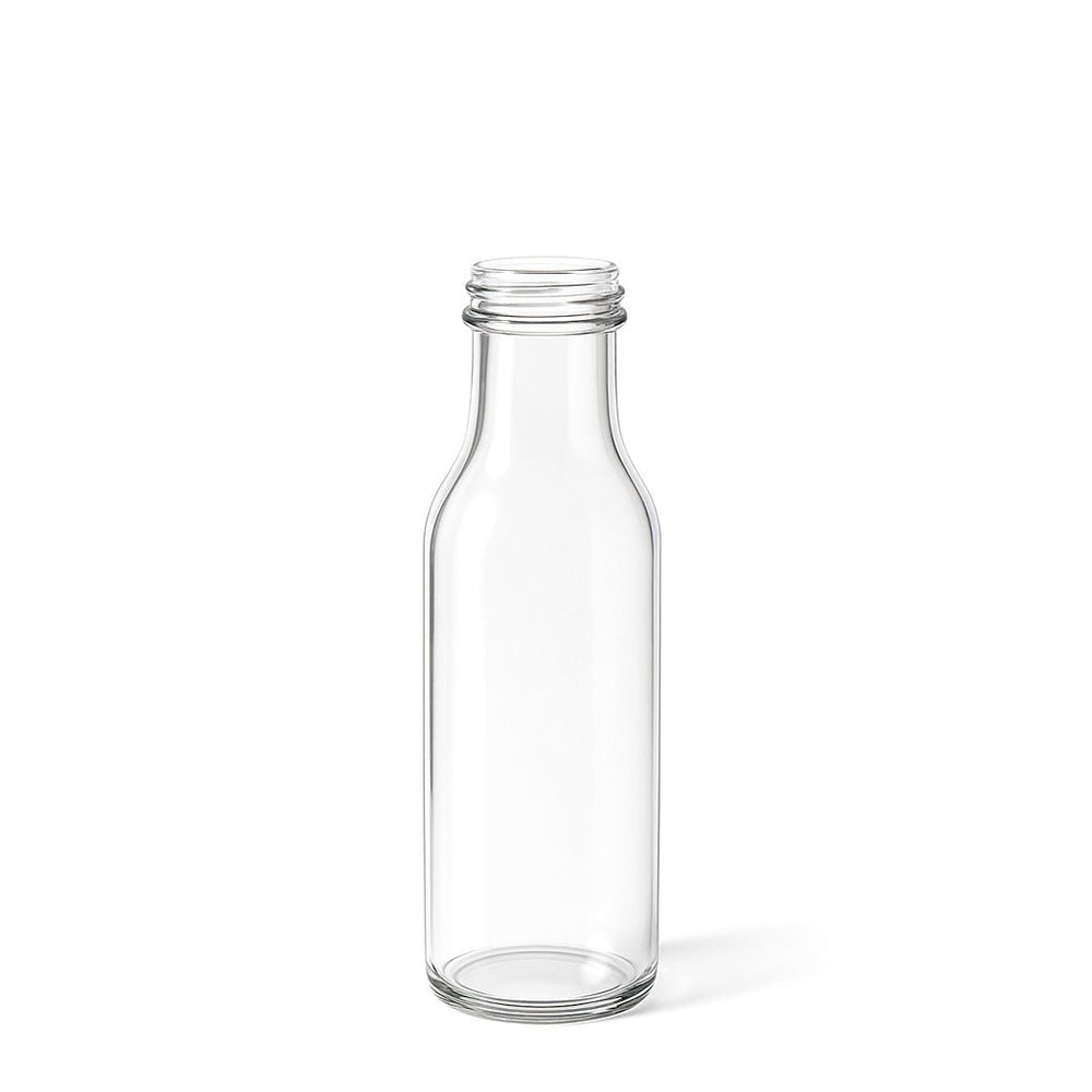 250ml Clear Glass Round Sauce Bottle - Glass - Food Glass - Coloured Bottles