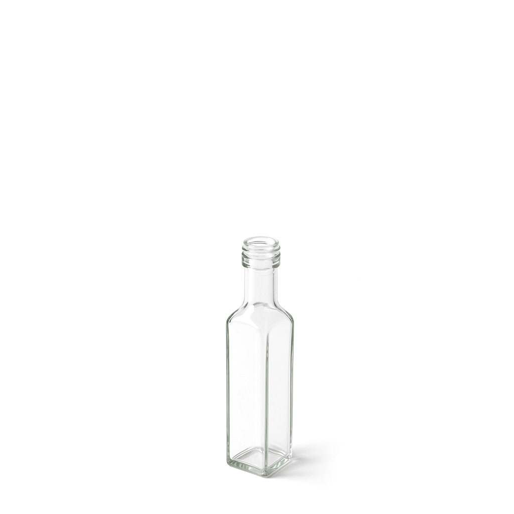 60ml Clear Glass Square Marasca Bottle - Glass - Food Glass - Coloured Bottles