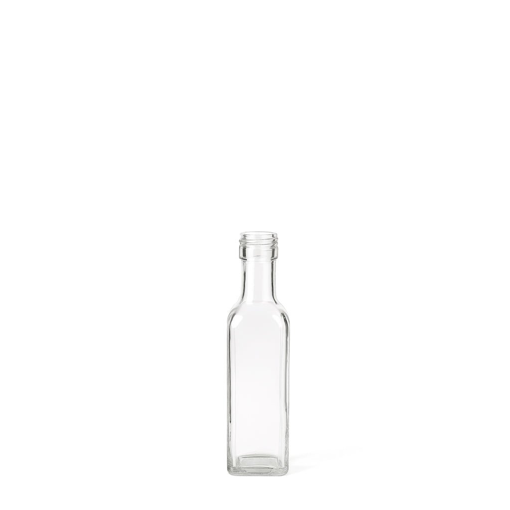 60ml Clear Glass Square Marasca Bottle - Glass - Food Glass - Coloured Bottles