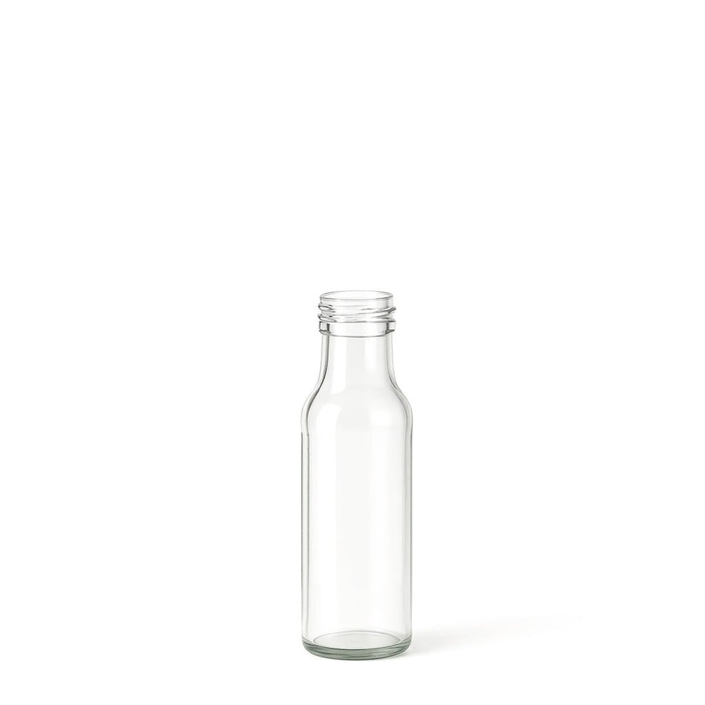 100ml Clear Glass Round Dorica Bottle (31.5mm Cap Size) - Glass - Food Glass - Coloured Bottles
