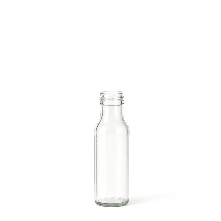 100ml Clear Glass Round Dorica Bottle (31.5mm Cap Size) - Glass - Food Glass - Coloured Bottles