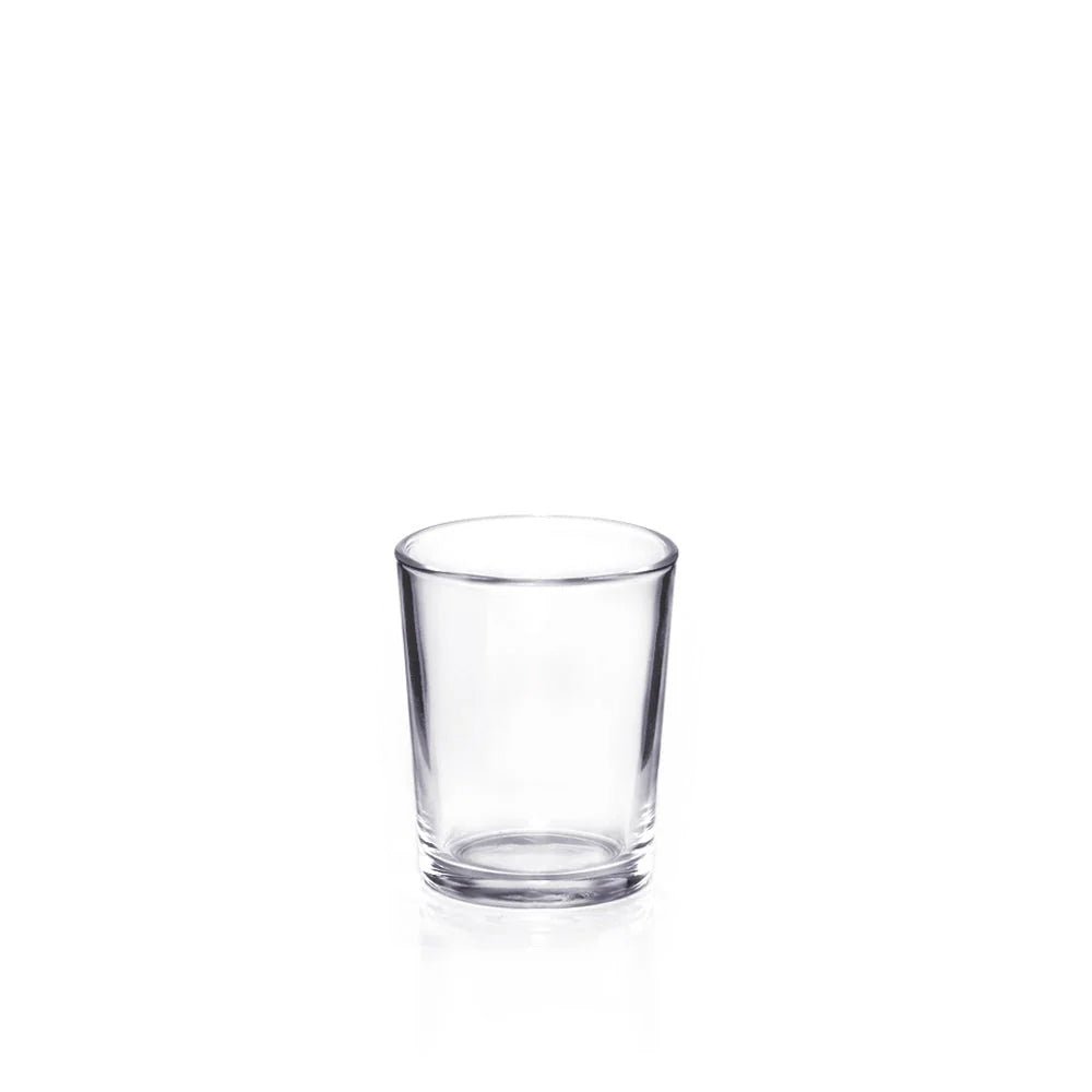 10cl Clear Conique Candle Glass - Glass - Candle Glass - Coloured Bottles