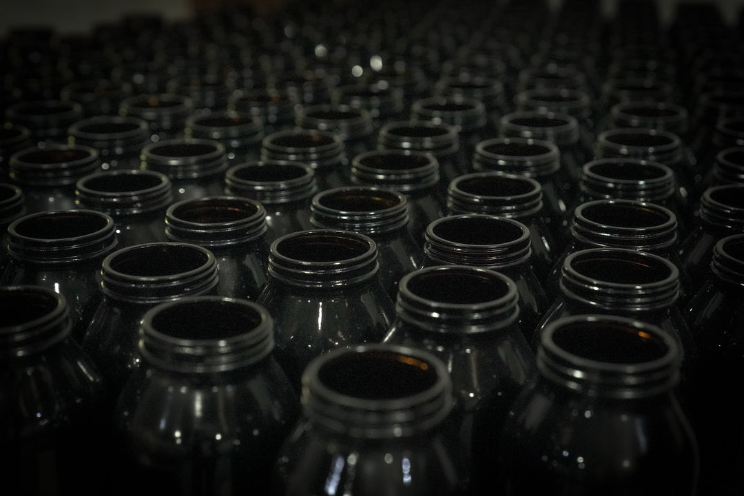 Amber Glass Jars