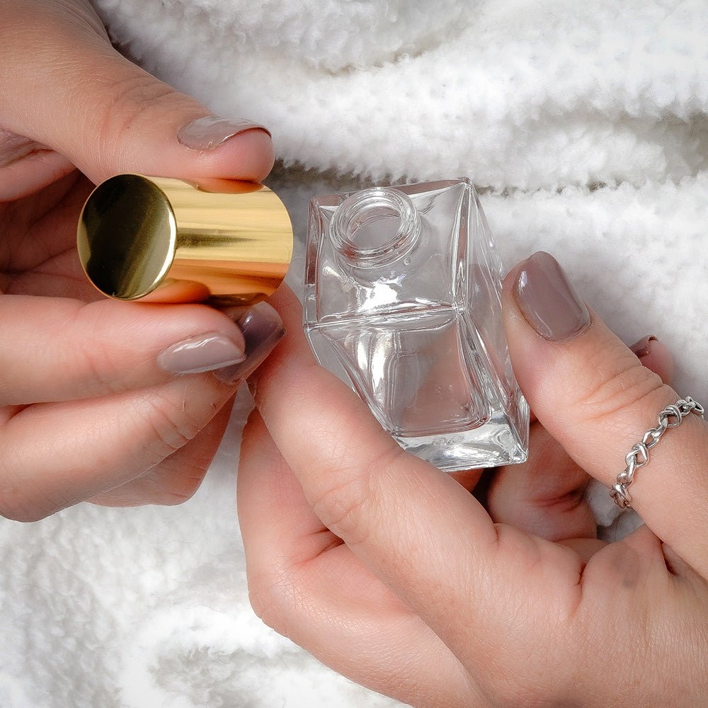 15ml Clear Glass Square Klee Bottle - Glass - Fragrance Glass - Coloured Bottles