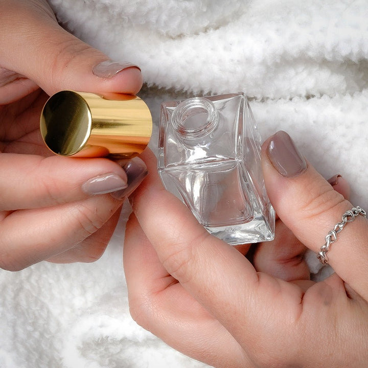 15ml Clear Glass Square Klee Bottle - Glass - Fragrance Glass - Coloured Bottles