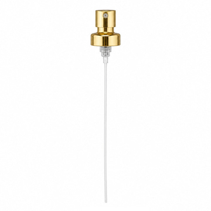 FEA15 Gloss Gold Atomiser Pump - Caps - Sprays & Pumps - Coloured Bottles