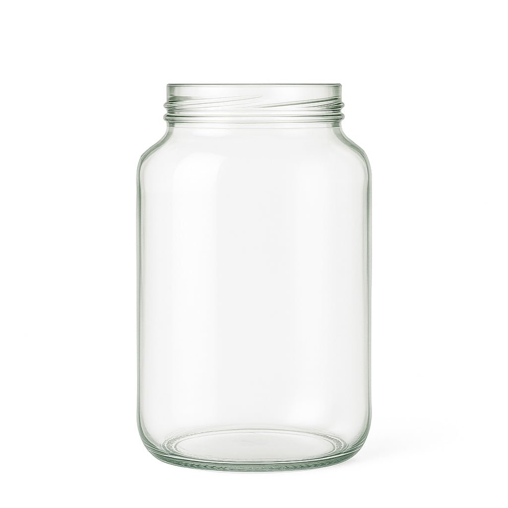 750ml Clear Glass Round Jar - Glass - Food Glass - Coloured Bottles