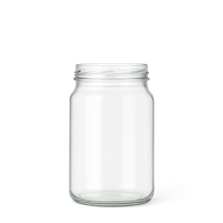 375ml Clear Glass Round Jar - Glass - Food Glass - Coloured Bottles